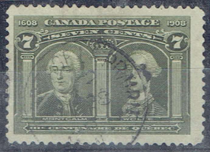 Canada 1908 Quebec Centenary 7c fine used