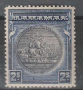 Bahamas 1931/46 KGV 2s slate-purple & indigo fine mint