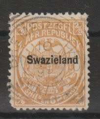 Swaziland 1889-1890 Transvaal overprinted 2s6d fine used