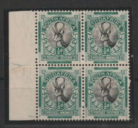 South Africa 1930 Roto Unhyphenated Issue 2 arrow block of 4