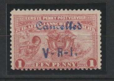 Transvaal Wolmaransstad 1900 1d oveprinted in blue very fine mint