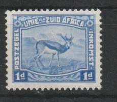 South Africa 1923 Harrison 1d blue very fine