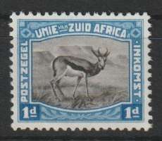 South Africa 1923 Harrison 1d black & blue very fine