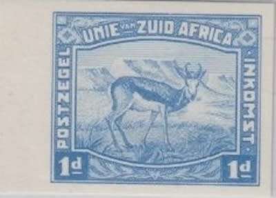 South Africa 1923 Harrison 1d blue imperforate very fine