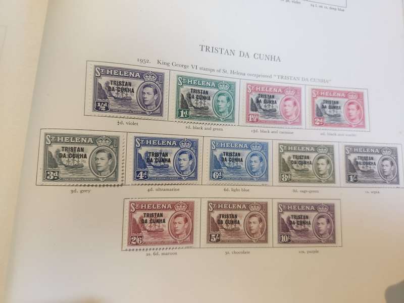 Collection of KGVI mint and used in Stanley Gibbons preprinted KGVI album