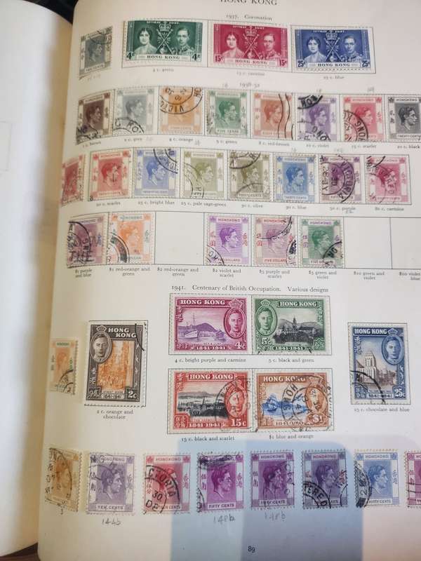 Collection of KGVI mint and used in Stanley Gibbons preprinted KGVI album