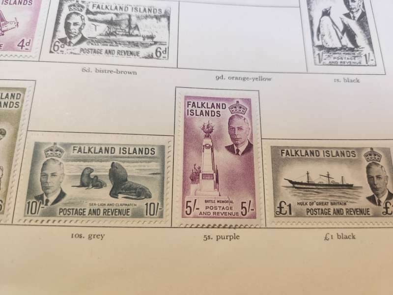 Collection of KGVI mint and used in Stanley Gibbons preprinted KGVI album