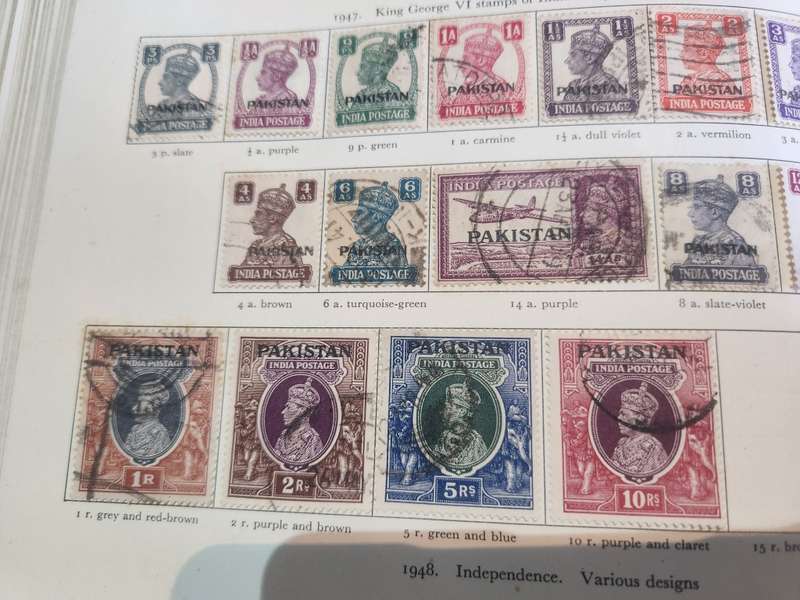 Collection of KGVI mint and used in Stanley Gibbons preprinted KGVI album
