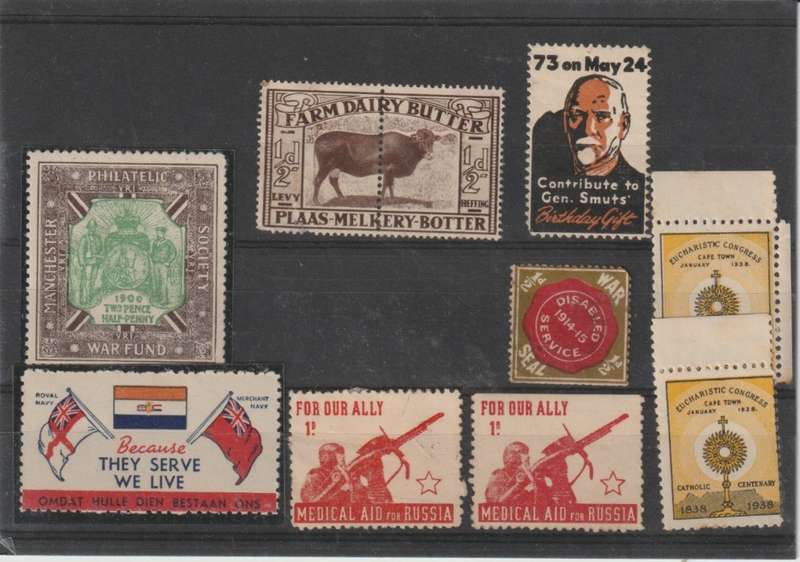South Africa Labels lot 9 including Farm Dairy Butter pair, fine lot