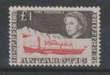 British Antarctic Territory 1969 QEII £1  very fine unmounted mint