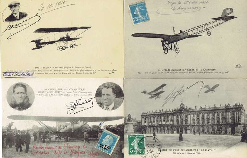France 1910/19 Special First Flight Cards including signed, scarce, very fine
