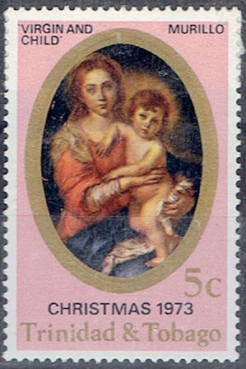 Trinidad and Tobago 1973 Christmas 5c inverted watermark very fine unmounted mint