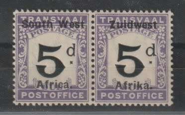 South West Africa Postage Due 1924 Group IV 5d very fine unmounted mint
