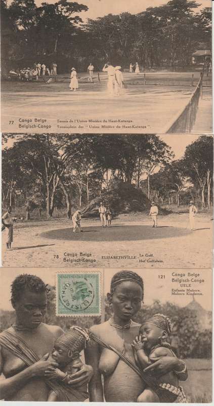 Belgian Congo Postal Stationary Postcards x6, very early scarce fine