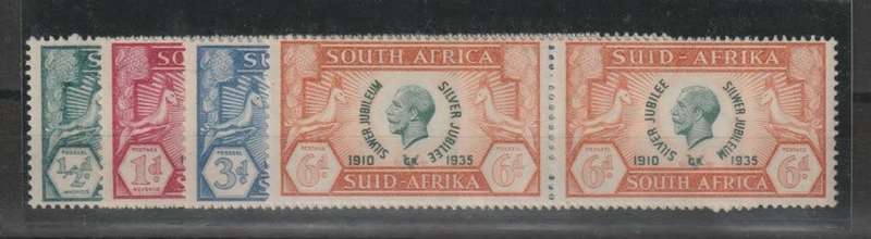 South Africa 1935 KGV Silver Jubilee set of 4  very fine unmounted mint