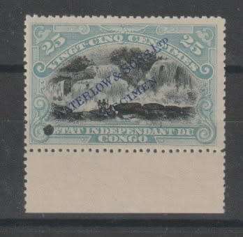 Belgian Congo 1894 Mols 25c Waterlow & Sons Ltd Specimen proof very fine