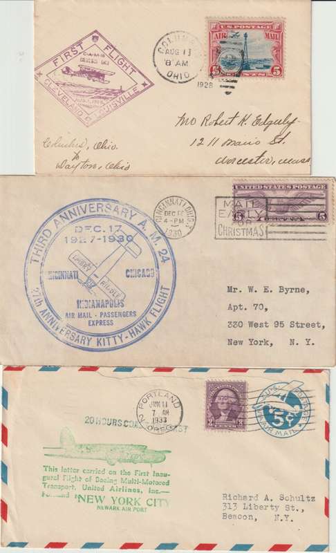USA 1920/50s Special Flight lot of 16 covers, including signed fine