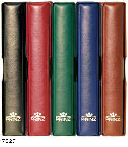 PRINZ DELUXE BANKNOTE BINDER AND SLIPCASE 3 RING BLUE in colour