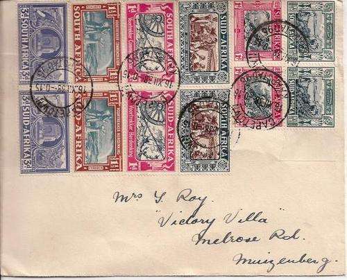South Africa 1938 Voortrekker sets x2 on FDC, fine