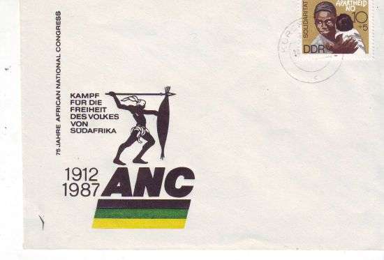 ANC Apartheid No special German Democaratic republic cover