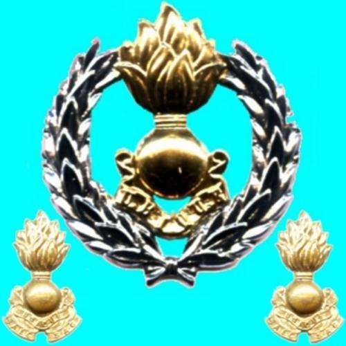 S.A. Engineer Corps Cap and Collar Badges.