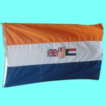 An Early, Old, Ceremonial South African Flag.