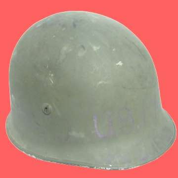Vietnam 1960's and 70's. - American Marine Helmet Complete with Chin Strap.