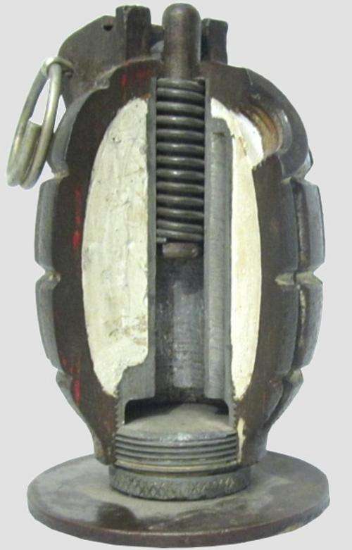 Mills M36 Hand Grenade Demo Model.
