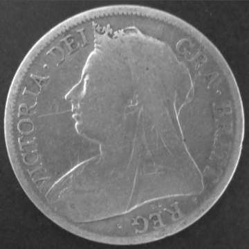 1896 Victoria Half Crown (Silver).