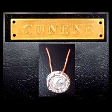 Cunene Bar and Button for the Full Size Pro Patria Ribbon.