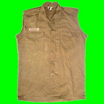 S.A.D.F. - Long Sleeve Shirt with sleeves torn off - Nutria - Border War Period.