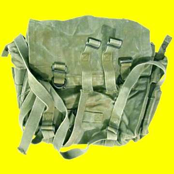 Old S.A.D.F. Border War Webbing Backpack.