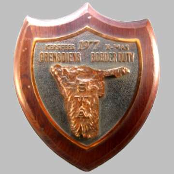 Border War Plaque - S.W.A. - Xmas 1977.
