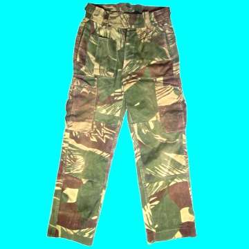 Rhodesian Camo Pants with Members Name and Number.