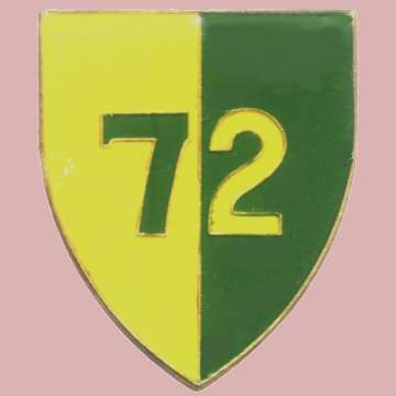 72 Motorized Brigade Metal Shoulder Flash.
