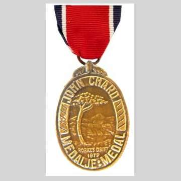 John Chard Miniature Medal With Ribbon.
