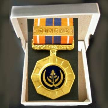 S.A. Pro Patria Medal - Full Size - Numbwered - With Ribbon and Cunene Bar - In Numbered Box.