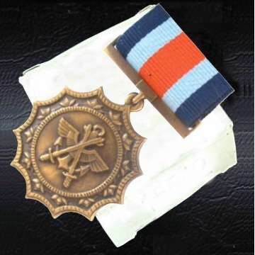 Military Merit Medal - Full Size - With Ribbon - Numbered 15497 - In Numbered Box.
