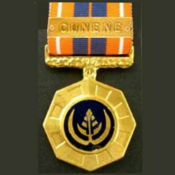 S.A. Pro Patria Medal - Full Size with Ribbon and Cunene Bar - Numbered 353877.