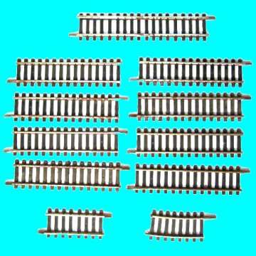 11 Short Sections Off 00 Gauge Rails - N0. 302,304,303, Liliput Australia - Length 22.5cm.