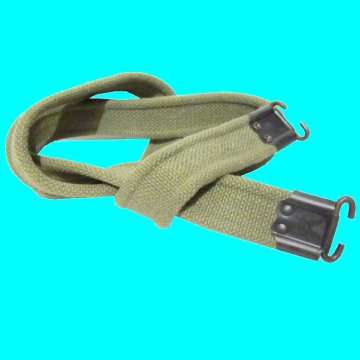 Rhodesian Green FN Rifle Belt with Brass Hooks.