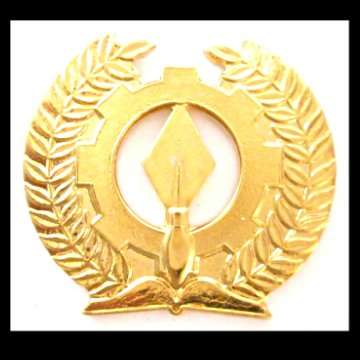 S.A.A.F. Reserve Force Armaments, Engineering & Logistics Metal Mustering Badge - Never Implemented.