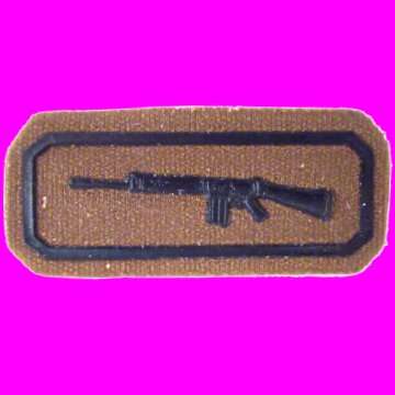 Marksman Qualification Rubberized Badge.
