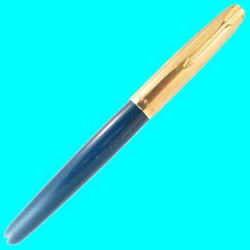Parker Fountain Pen 51 made in England with 12ct. Rolled Gold Cap.