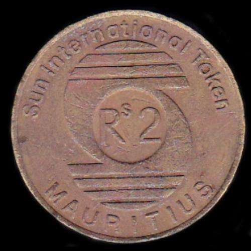 Mauritius - Sun International Token - Two Rupee Token.