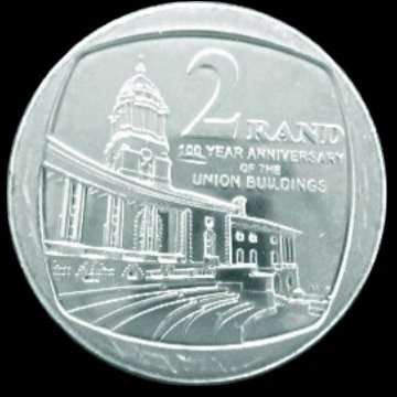 S.A Two Rand Coin - 100 Year Anniversary Of The Union Building - 2013.