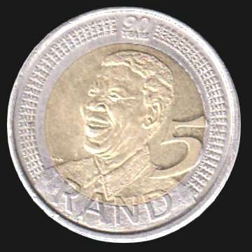 R5 Mandela Birthday Coin - 2008.