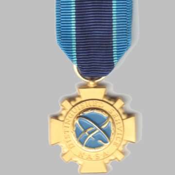 NASA Distinguished Service miniature Medal With Ribbon.