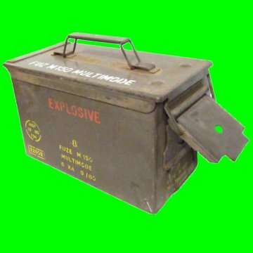 Ammo Box - 8 Fuze M 150 Multimode 6 XA  9/80  items - from the Border War.