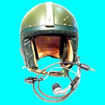 Alouette Helicopter Pilot's Helmet - Bush War and Rhodesian War Period - Original and Complete.
